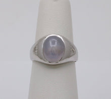 Load image into Gallery viewer, Vintage Star Sapphire Diamonds 14K White Gold Ring
