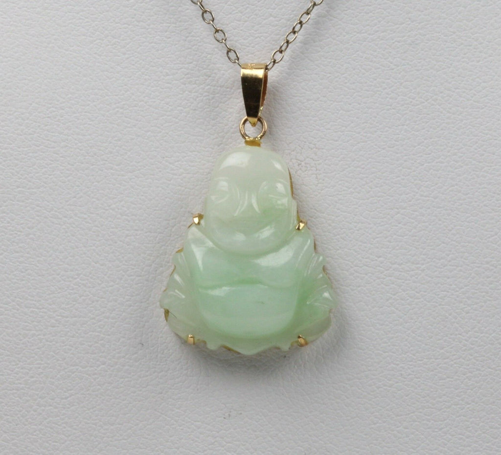 Vintage Natural Jade Buddha Pendant