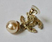 Load image into Gallery viewer, CHANEL Classic CC Logo Crystal Pearl Drop Earrings
