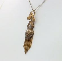 Load image into Gallery viewer, Victorian 10K Yellow Gold Tassel Pendant
