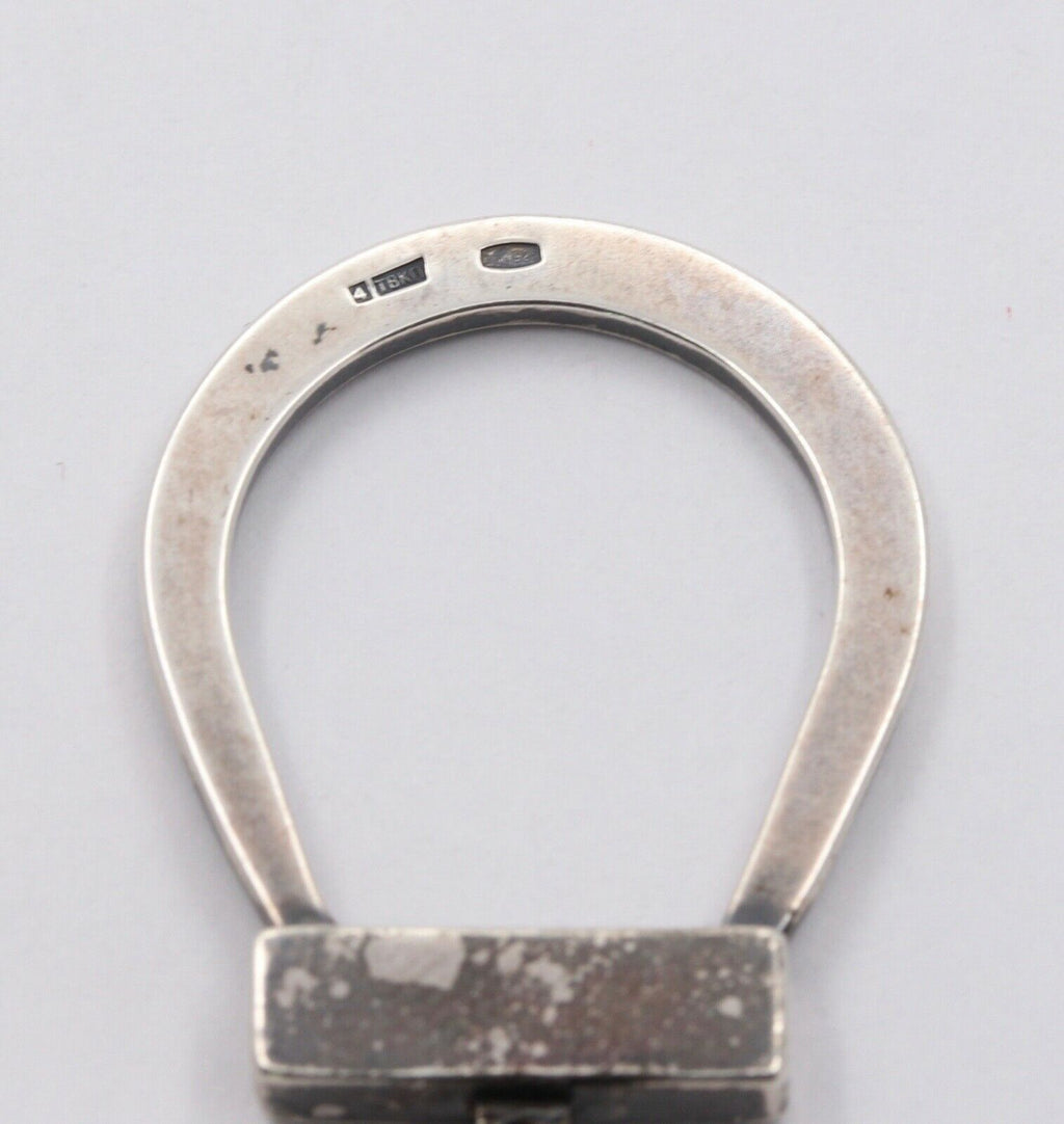 Russian FOB Key Chain Travel Amulet 925 Sterling Silver
