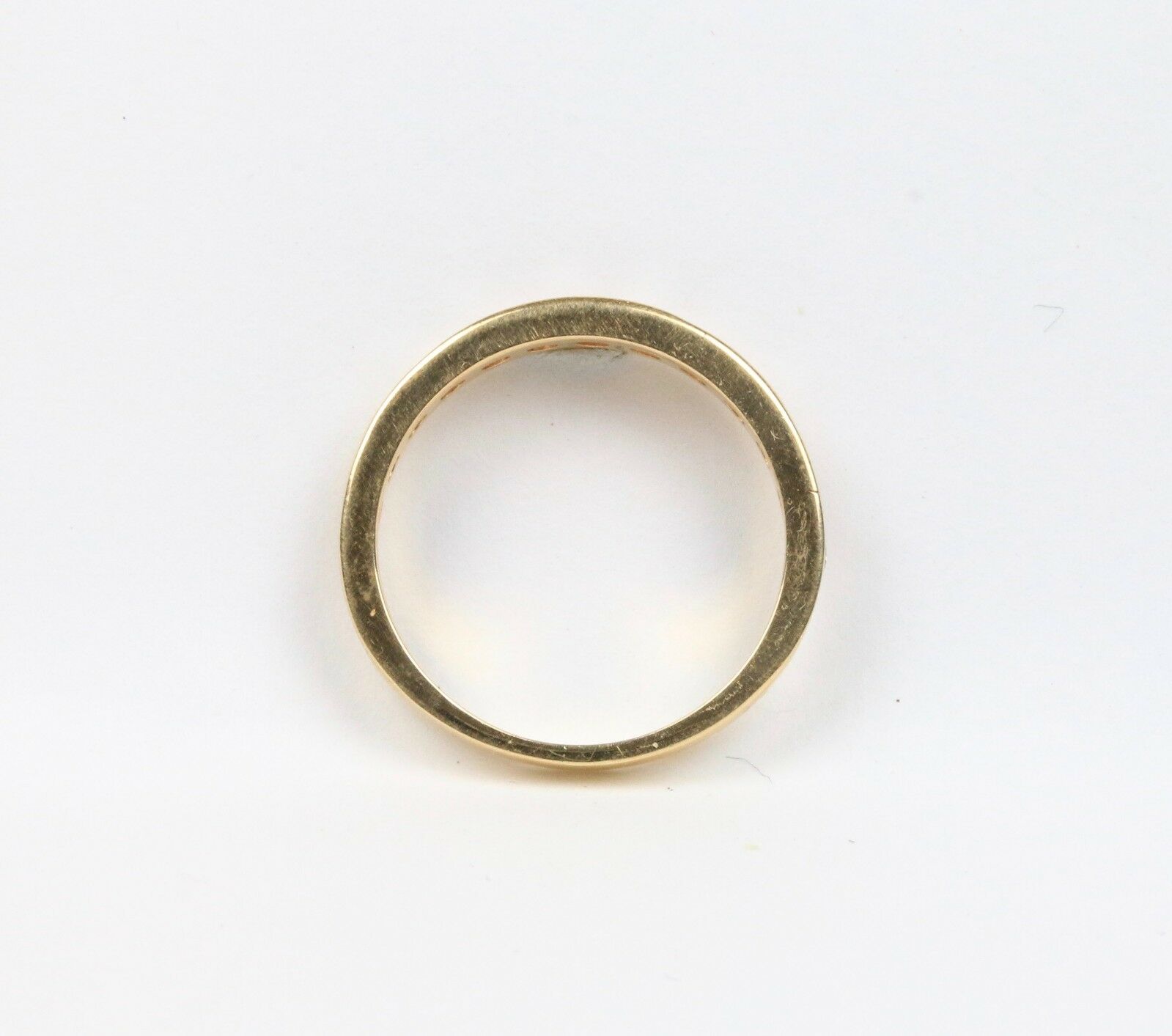 Vintage 14K Yellow Gold Diamond Half Eternity Band