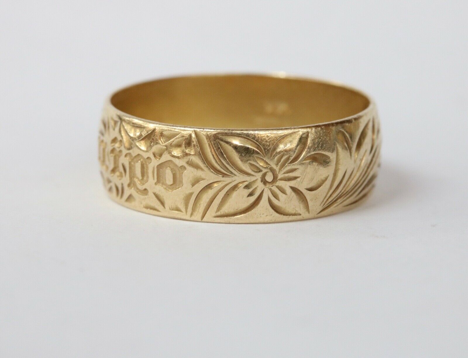 Vintage Kuuipo My Sweetheart 14K Yellow Gold Band Ring