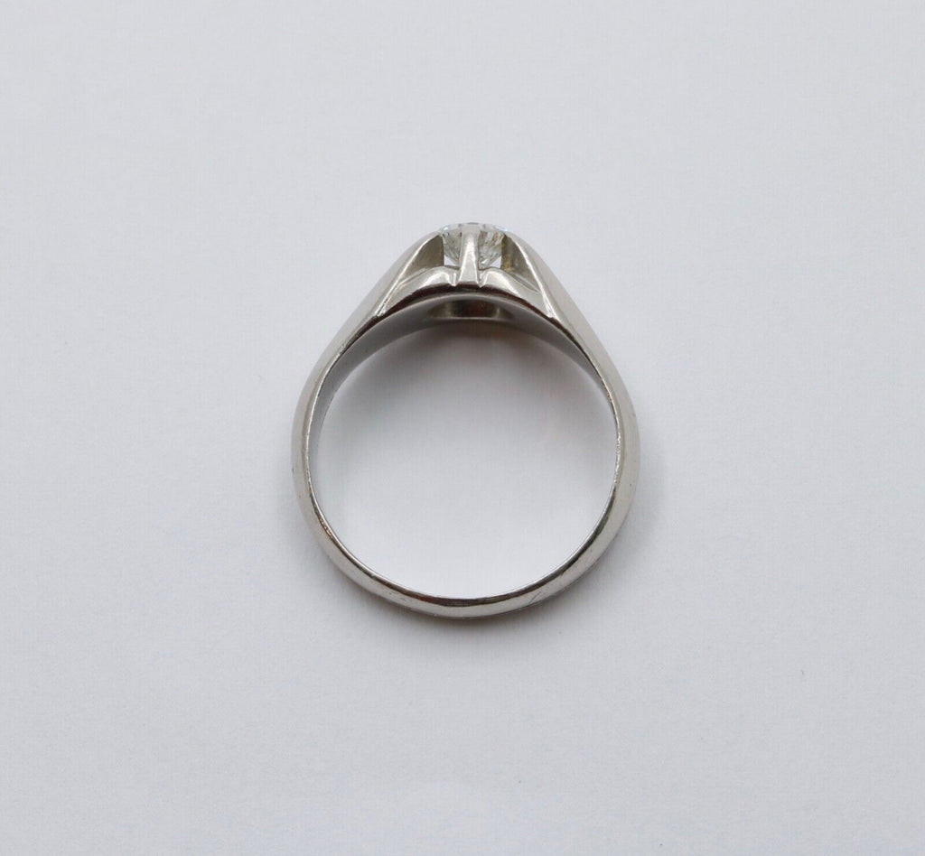 Antique Art Deco Platinum diamond ring Band, Engagement ring