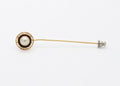 Vintage 10K Yellow Gold Marathon Pearl Enamel Pin