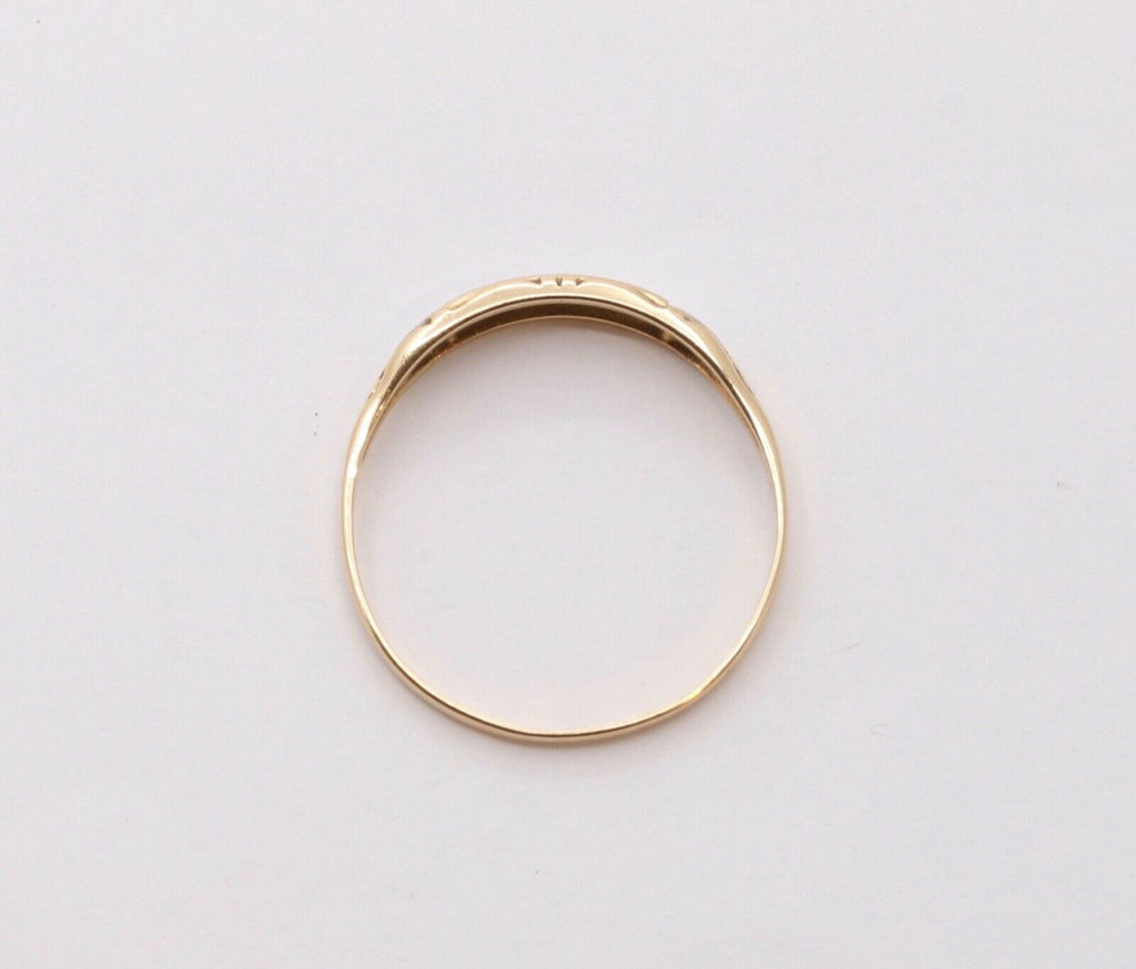 Art Deco Diamonds 14K Yellow Gold Ladies Ring