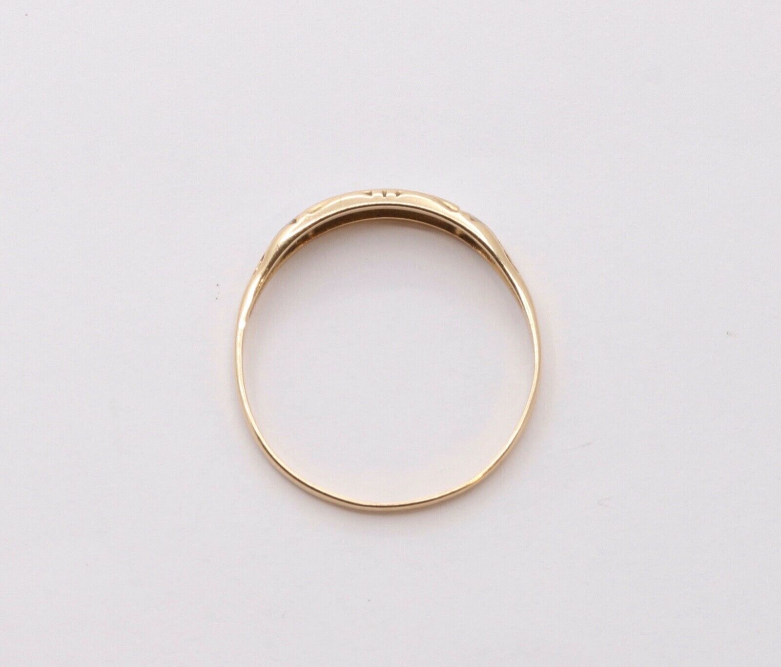 Art Deco Diamonds 14K Yellow Gold Ladies Ring