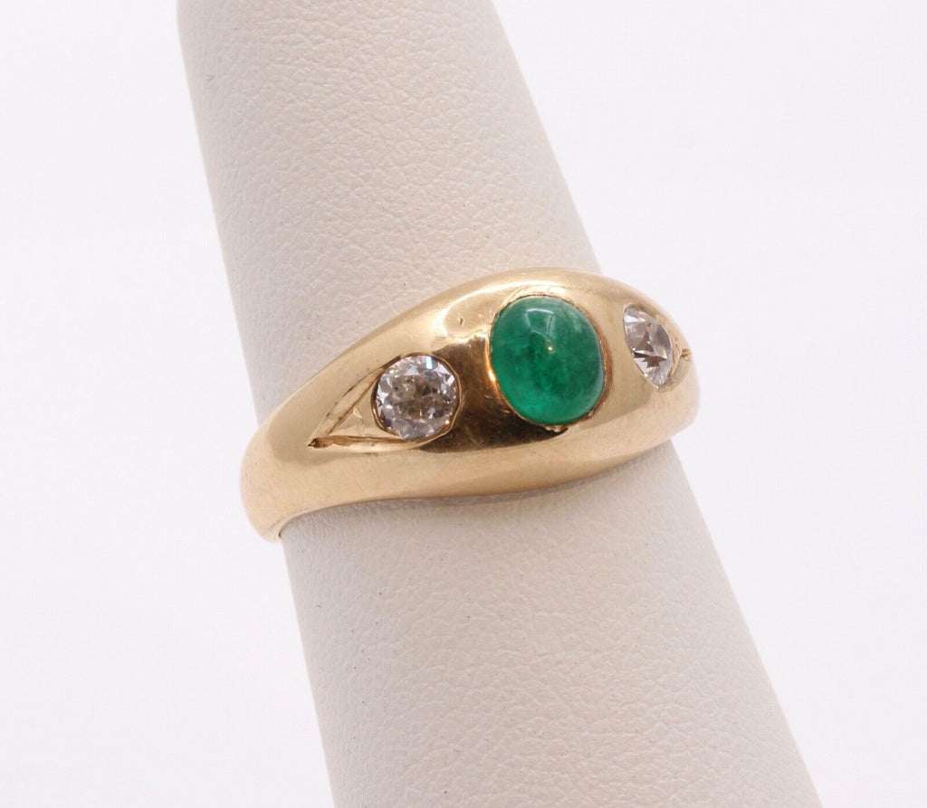 Vintage Ladies 14k Yellow Gold Diamonds Anniversary Wedding Band