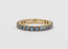 Load image into Gallery viewer, Vintage Spinel 18K Yellow Gold Eternity Stacking Wedding Band
