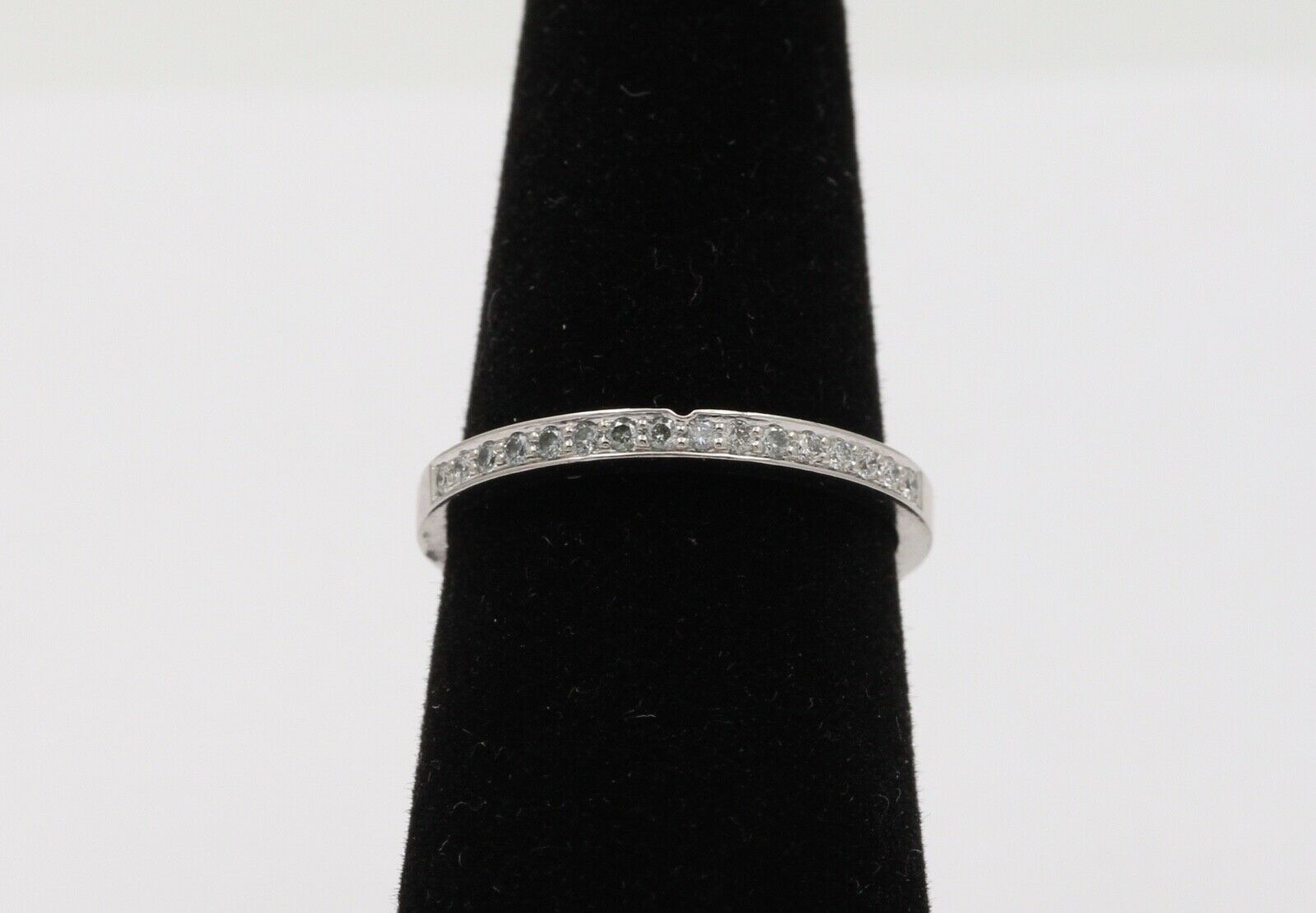 Vintage Diamonds Platinum Stacking Wedding Band