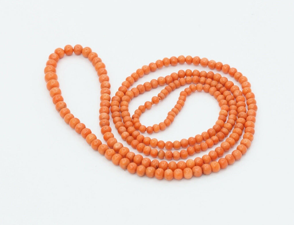 Victorian Single Strand Coral Necklace