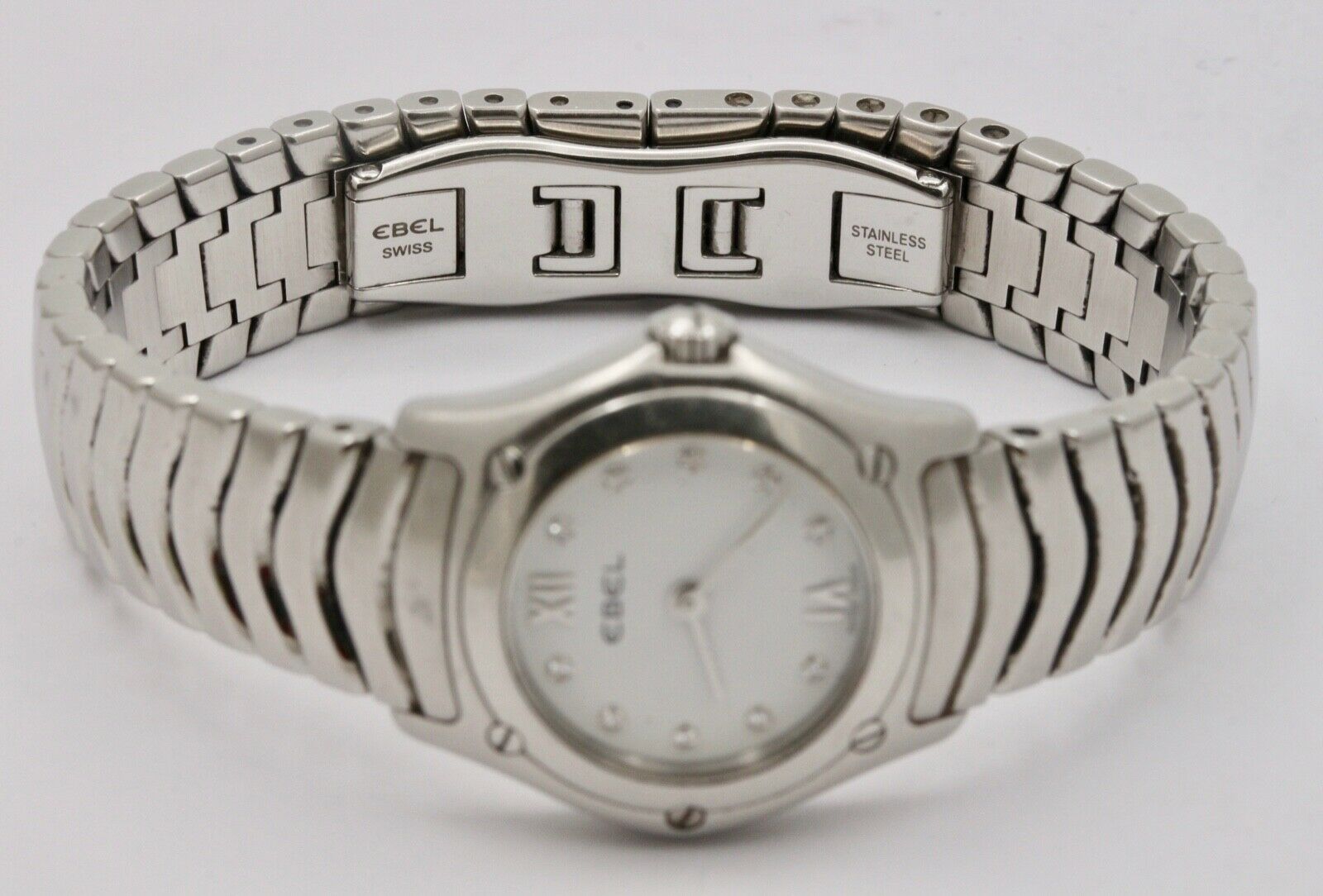 A Classic Ebel Woman's 27 mm face Stainless Steel Classic Wave Watch