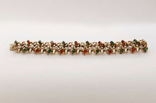 Load image into Gallery viewer, Vintage La Triomphe Diamonds Tourmaline Citrine 14K Yellow Gold Bracelet
