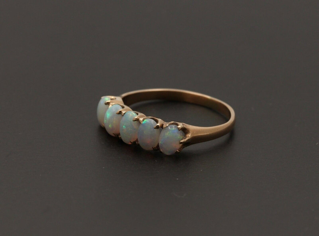 Vintage Opals 14K Yellow Gold Ring