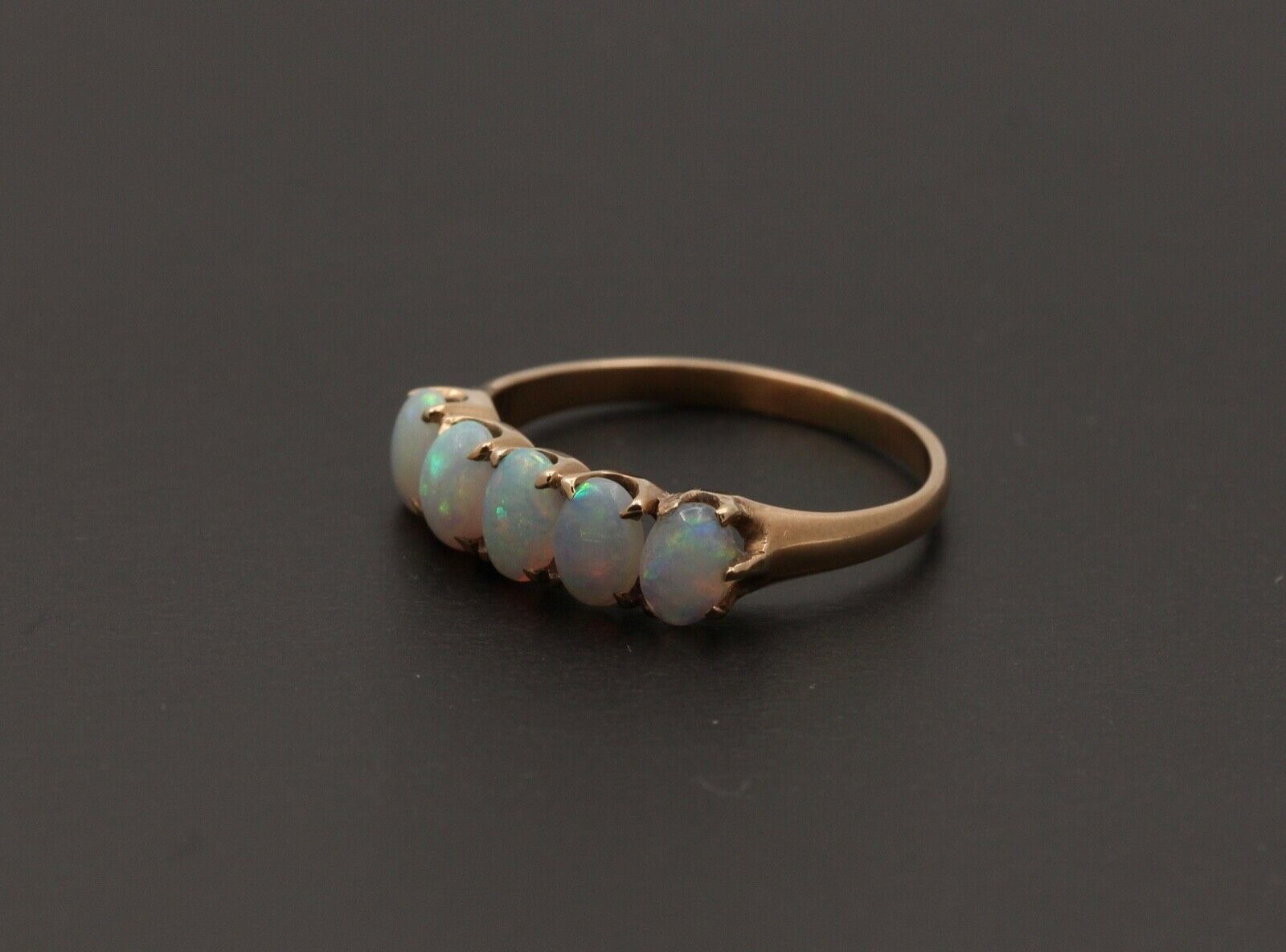 Vintage Opals 14K Yellow Gold Ring