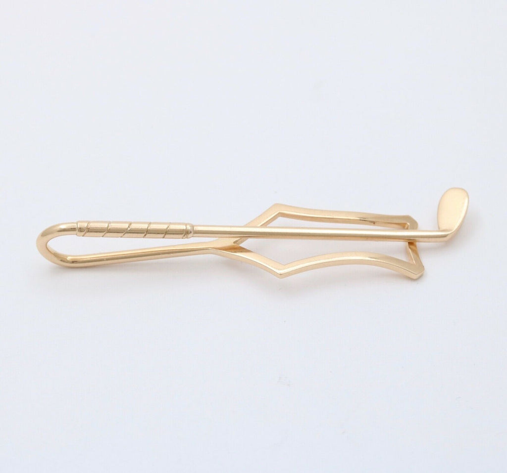 Vintage Tiffany & Co 14K Yellow Gold Golf Club Money Clip
