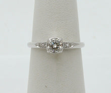 Load image into Gallery viewer, Art Deco Diamond 14K White Gold Engagement Ring
