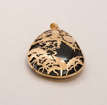 Load image into Gallery viewer, Beautiful Mystic Healing Birds Of Paradise 14K Smoky Topaz Pendant
