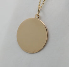 Load image into Gallery viewer, Vintage Tiffany and Co. Circle Medallion 14K Yellow Gold Pendant
