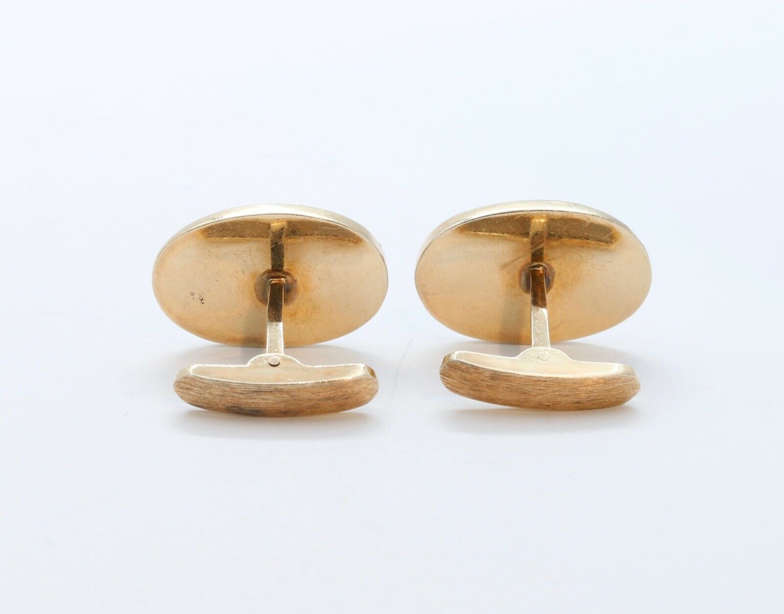 Lapis Lazuli 14K Yellow Gold Cufflinks Vintage Men