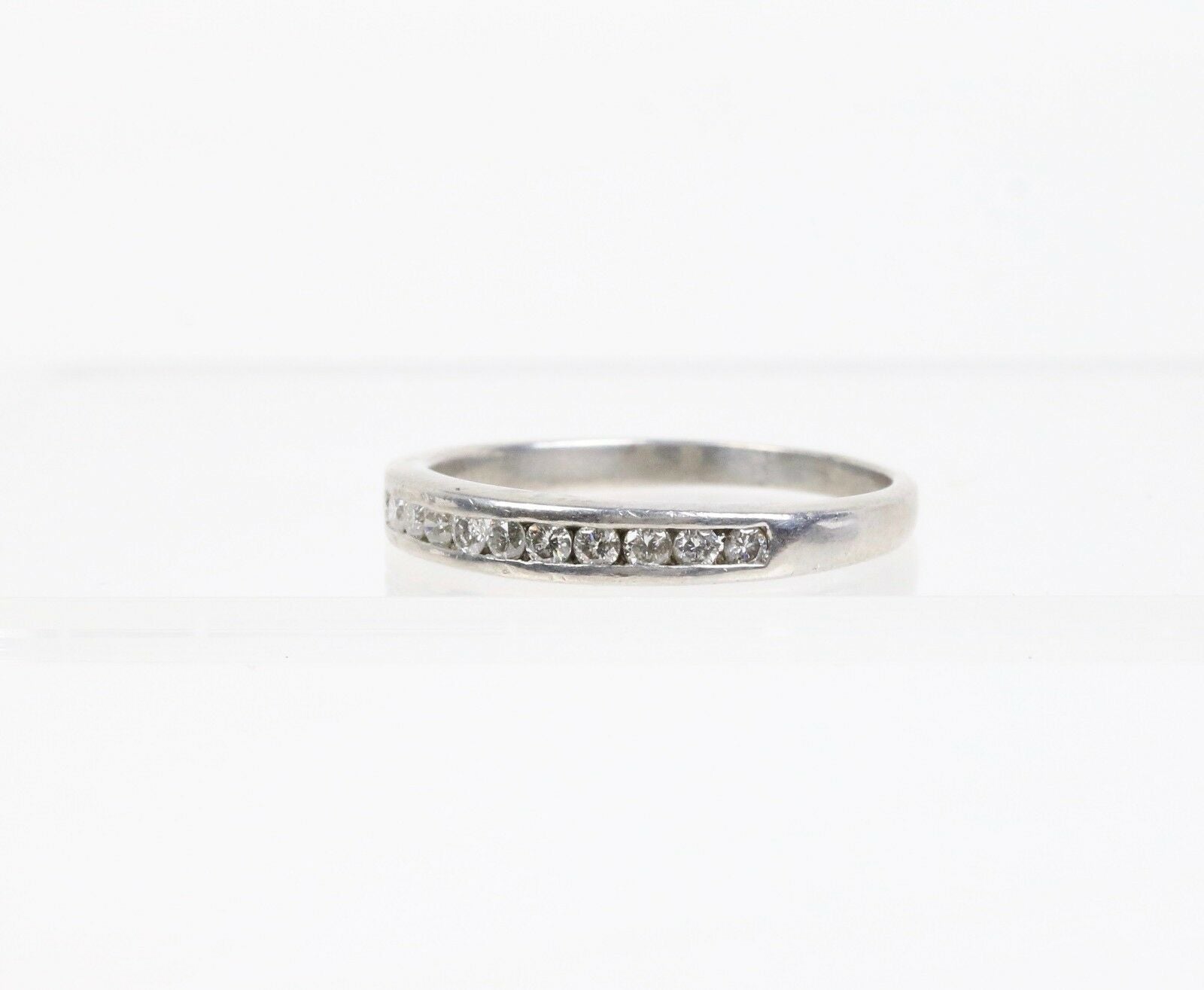 Vintage Platinum Diamond Wedding Band  Ring