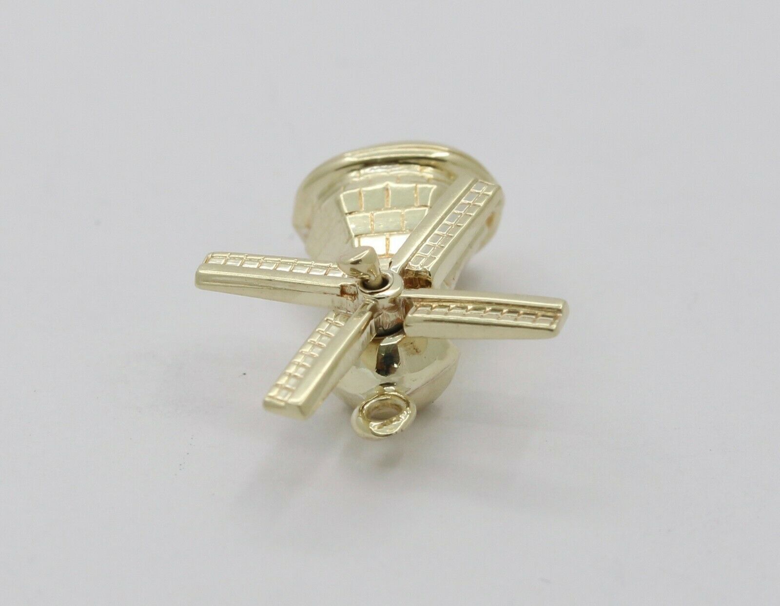 Vintage 14K Yellow Gold Windmill Charm