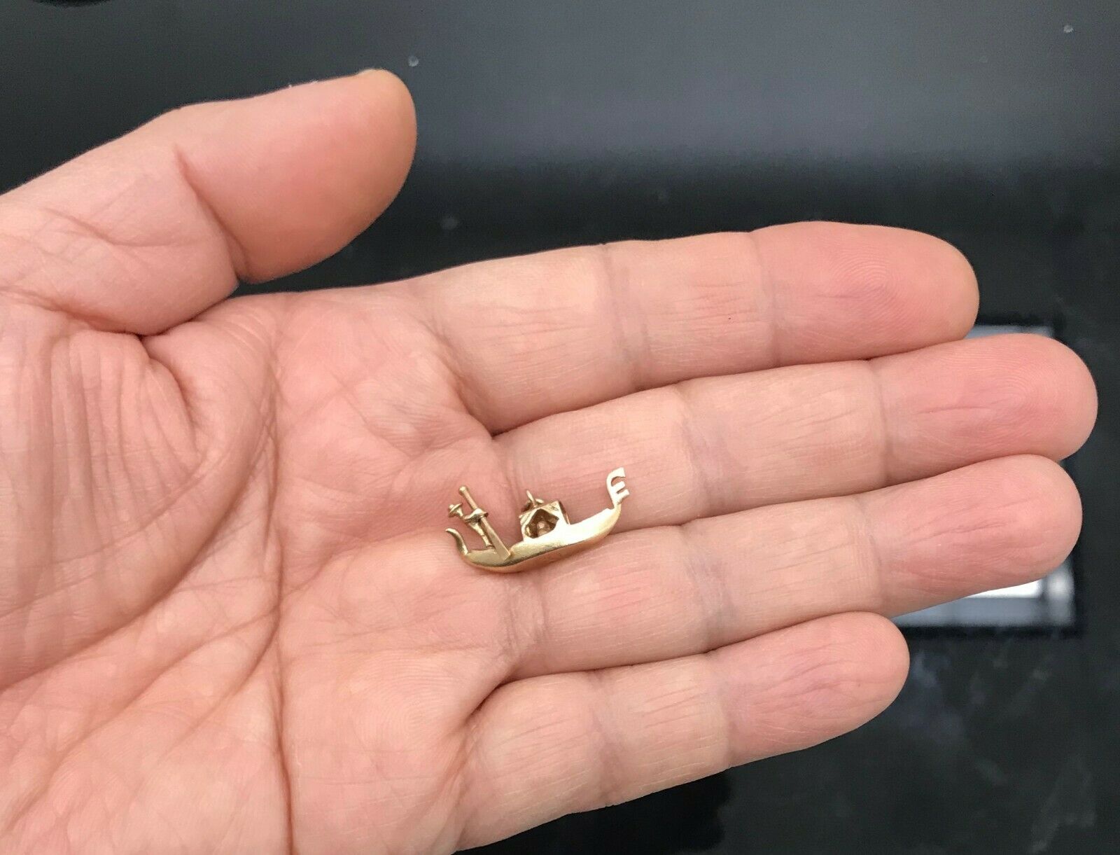 Vintage 14K Yellow Gold Gondola Charm