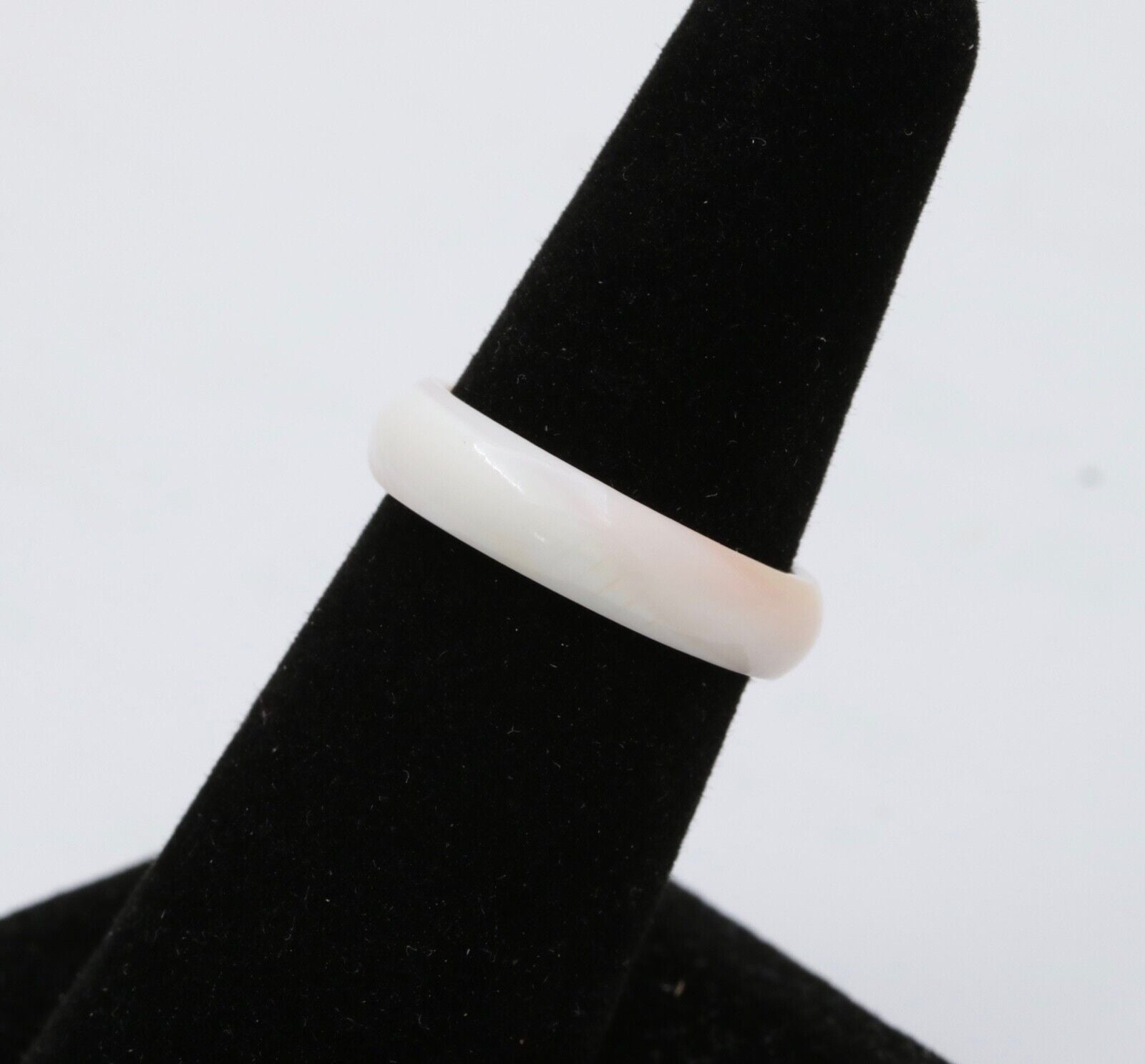 Vintage White Coral Ring Band