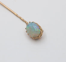 Load image into Gallery viewer, Victorian Opal 14K Yellow Gold Stick Pin
