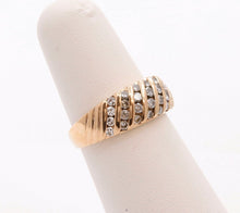 Load image into Gallery viewer, Vintage Ladies Diamonds 14K Yellow Gold Wedding Band Ring
