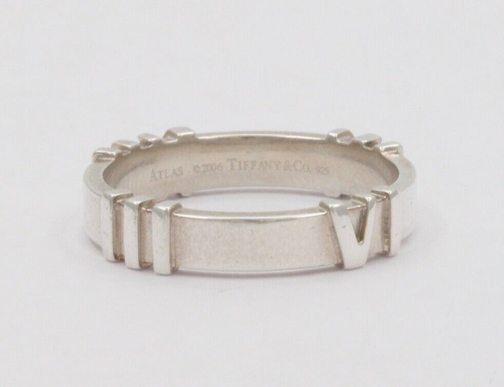 Tiffany and Co. Atlas Ring Band 925 Sterling Silver