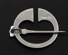 Load image into Gallery viewer, Cool Vintage English Moving Silver Sigil Brooch
