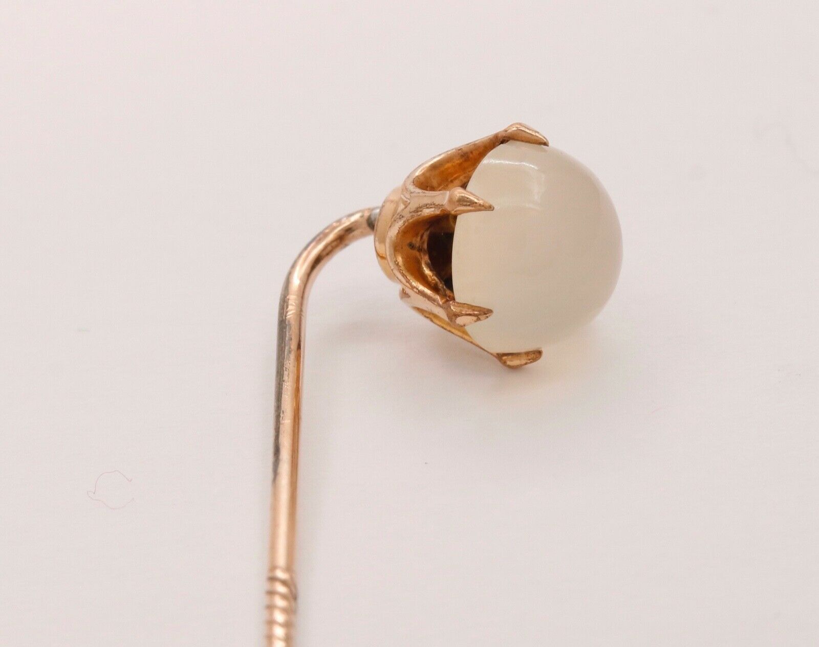 Victorian Cabochon Moonstone Stick Pin