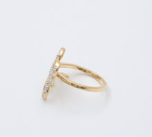 Load image into Gallery viewer, Vintage 14K Gold Diamond Butterfly Ring, Ring
