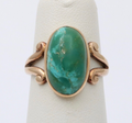 Antique Victorian 14K Yellow Gold Turquoise Ring