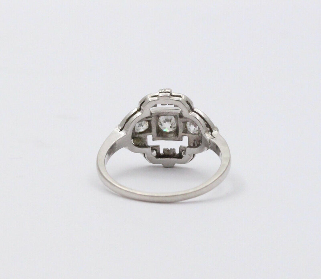 Art Deco Diamonds Platinum Cocktail Ring