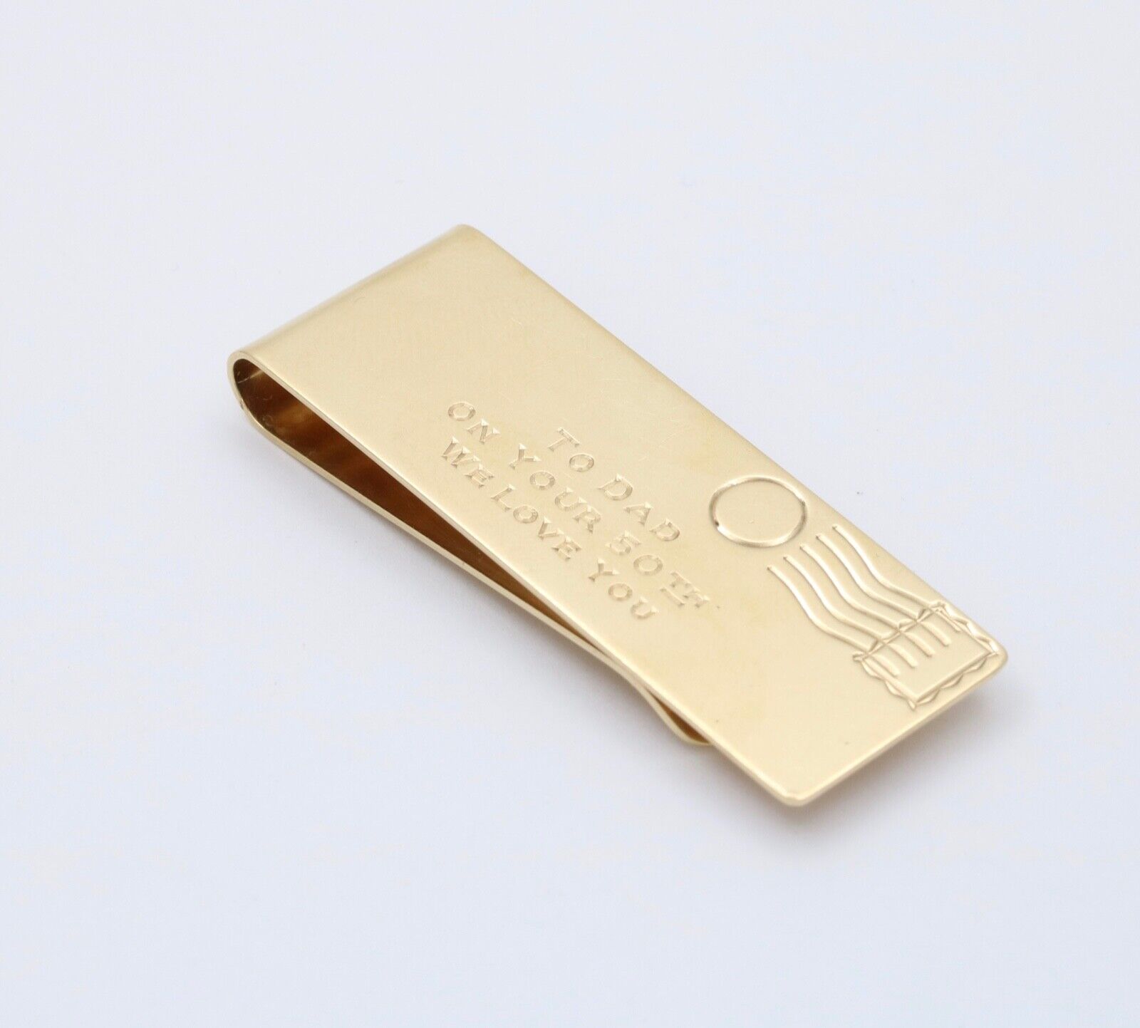 Vintage Tiffany and Co. 14K Yellow Gold Money Clip
