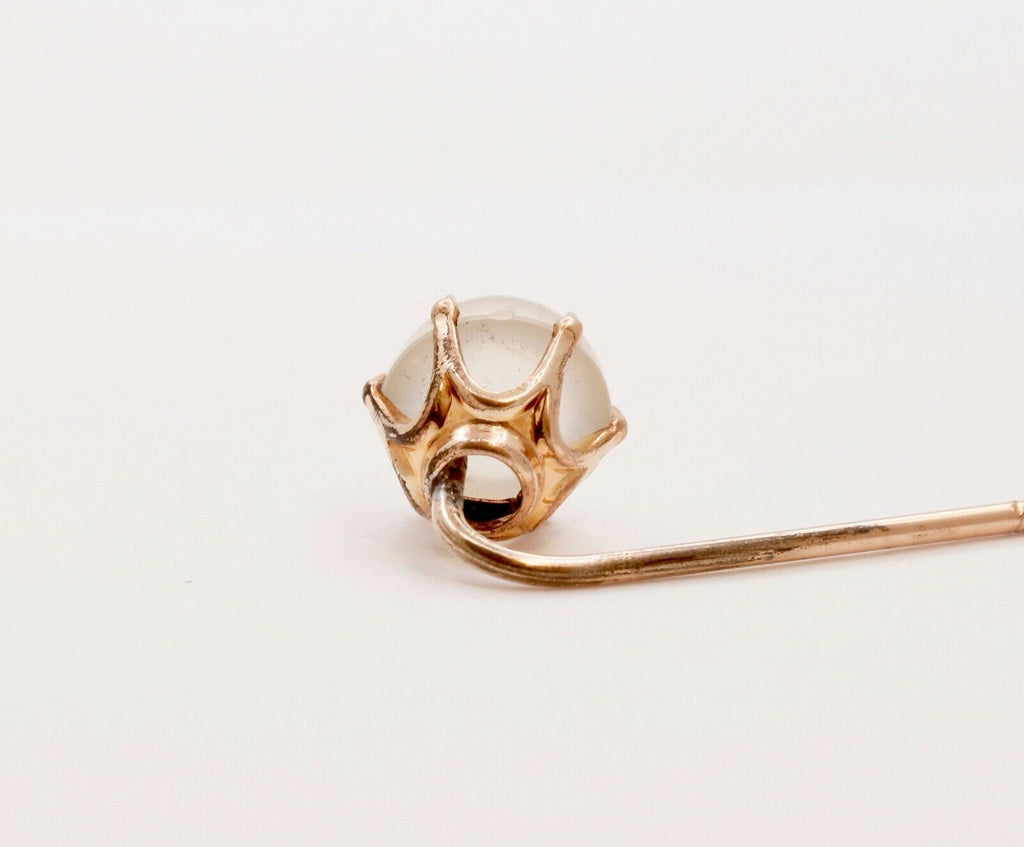 Victorian Cabochon Moonstone Stick Pin