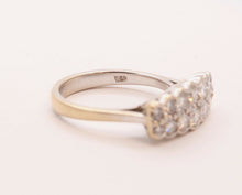 Load image into Gallery viewer, Vintage Ladies Diamonds 18K White Gold Wedding Band Ring
