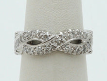 Load image into Gallery viewer, Vintage Ladies Diamonds Platinum Rope Twist Wedding Band Ring
