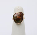 Vintage Fire Agate 14K Yellow Gold Bezel Setting RIng