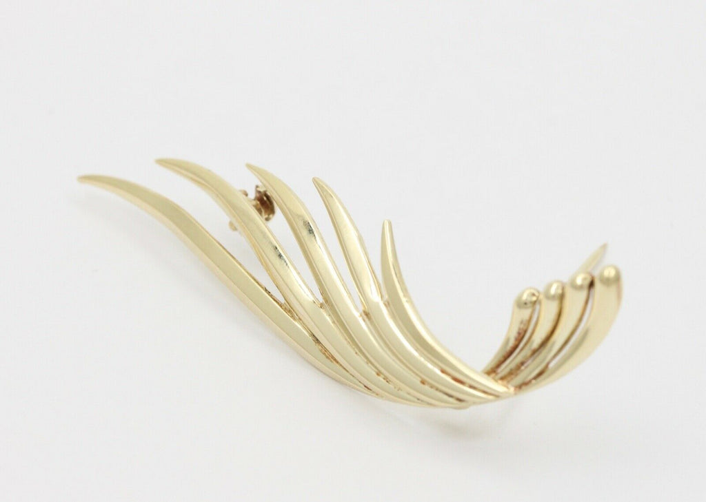 Tiffany and Co. 14K Yellow Gold Angel Wing Brooch Pin Retired Vintage