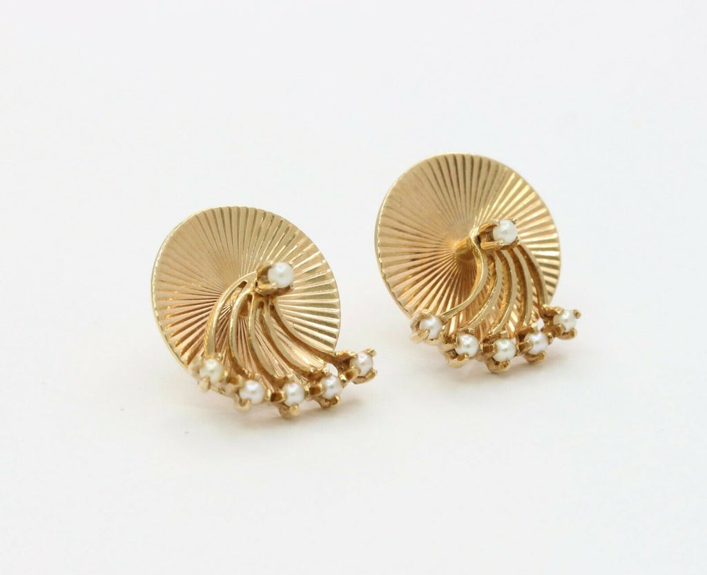 Retro Tiffany & Co 14K Yellow Gold Earrings