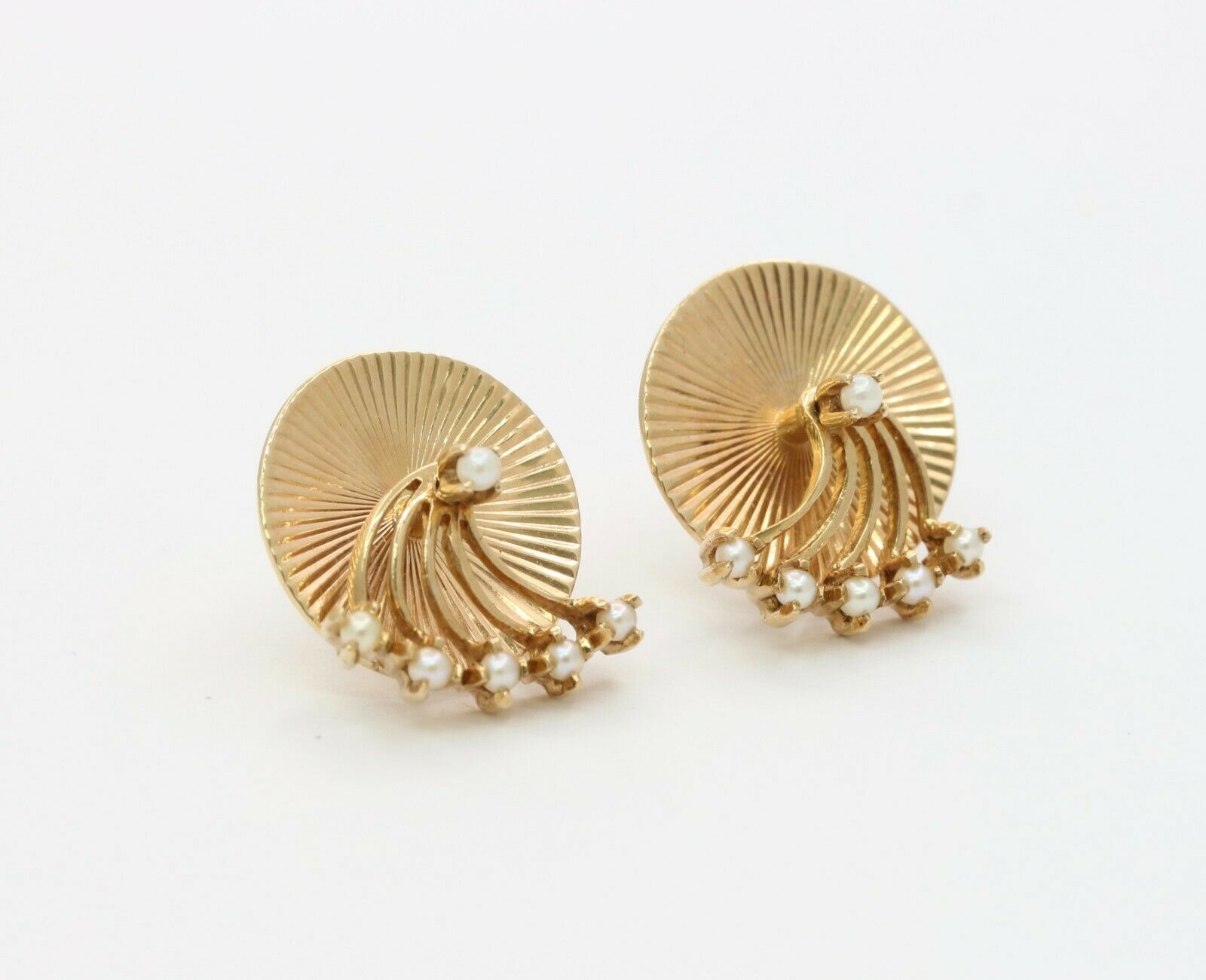 Retro Tiffany & Co 14K Yellow Gold Earrings