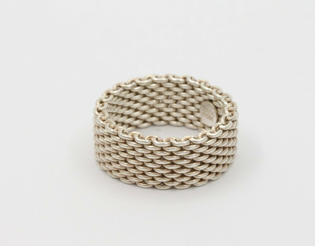 Classic Tiffany & Co Somerset Mesh Ring