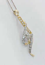 Load image into Gallery viewer, Vintage 14K Yellow Gold Diamond Musical Note Pendant
