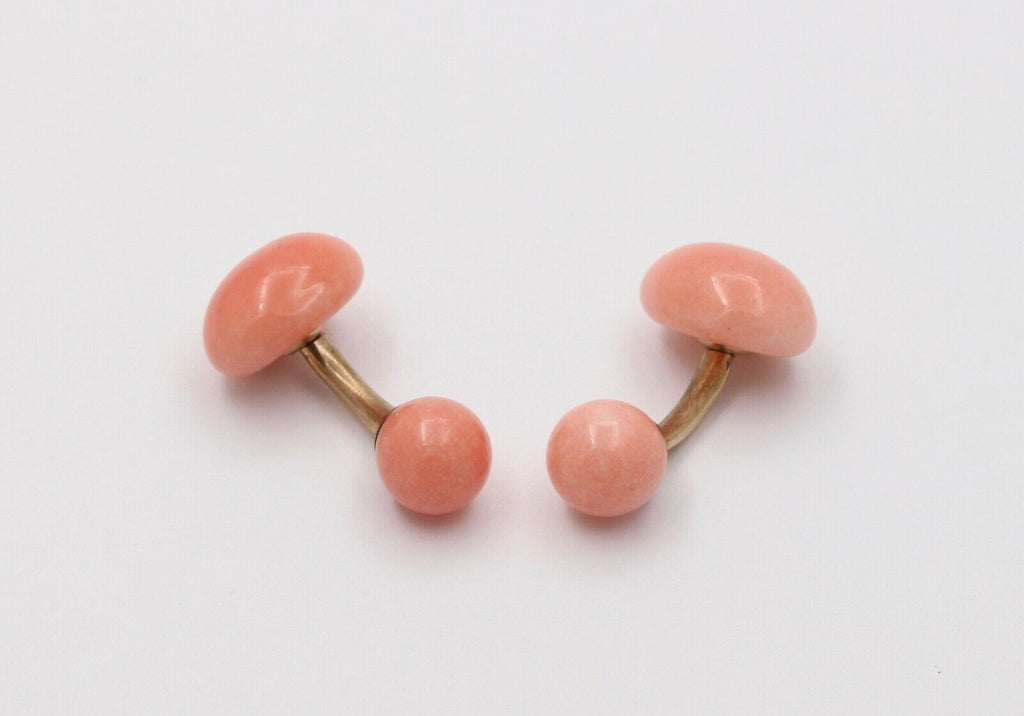Antique Leach & Garner Jasper Gold Filled Cufflinks
