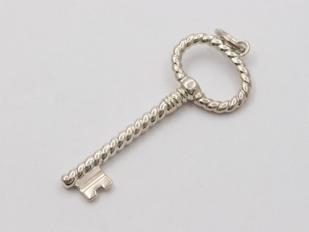 Tiffany and Co. Italy Key Pendant 925 Sterling Silver
