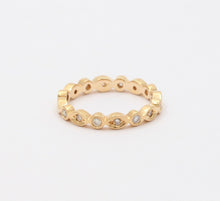 Load image into Gallery viewer, The Classic 18K Yellow Gold Diamond Eternity Ring , Wedding Band.
