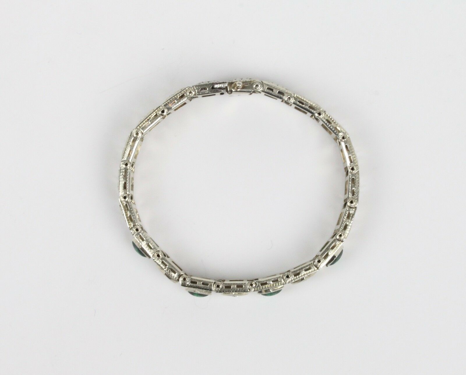 Art Deco Diamond 14K White Gold Diamonds Ladies Bracelet